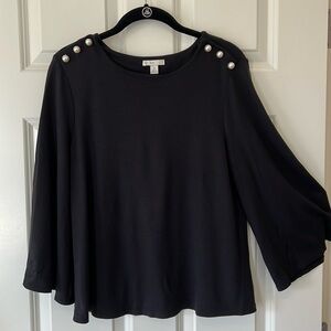 EST. 1946 black top size small. Pearl detail on shoulder.
